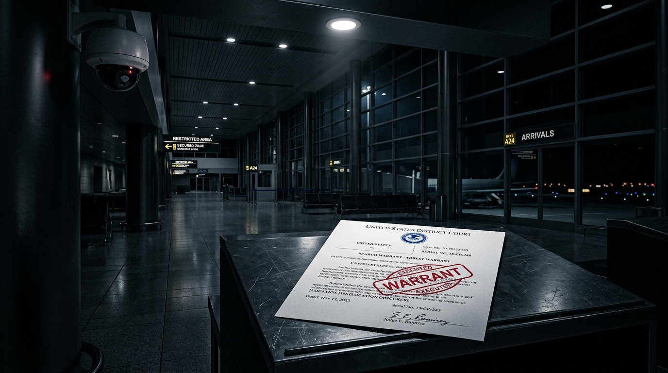 Airport security warrant arrest risk legal guide